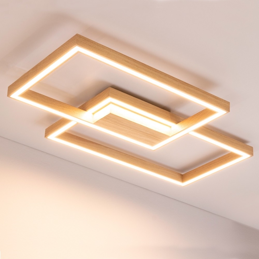 Iluminação de teto LED com regulação RAMME LED/48W/230V + CR mate carvalho - certificado por FSC