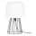 Spot-Light - Candeeiro de mesa MANGOO 1xE27/40W/230V branco/preto - certificado por FSC