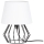 Spot-Light - Candeeiro de mesa MANGOO 1xE27/40W/230V branco/preto - certificado por FSC