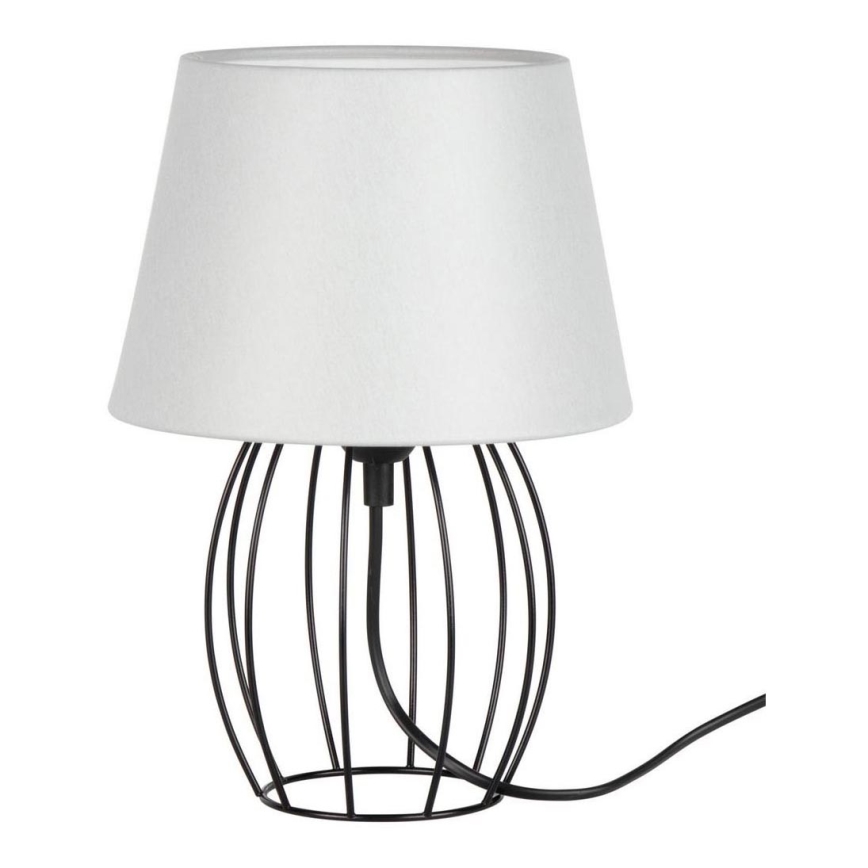 Spot-Light - Candeeiro de mesa MANGOO 1xE27/40W/230V cinzento/preto - certificado por FSC