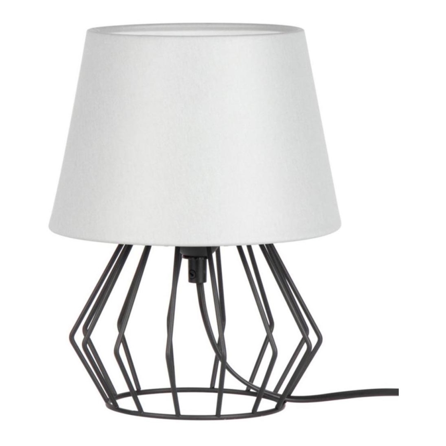 Spot-Light - Candeeiro de mesa MANGOO 1xE27/40W/230V cinzento/preto - certificado por FSC