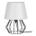 Spot-Light - Candeeiro de mesa MANGOO 1xE27/40W/230V cinzento/preto - certificado por FSC