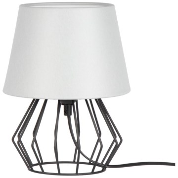 Spot-Light - Candeeiro de mesa MANGOO 1xE27/40W/230V cinzento/preto