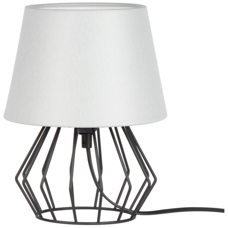 Spot-Light - Candeeiro de mesa MANGOO 1xE27/40W/230V cinzento/preto