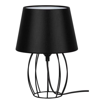 Spot-Light - Candeeiro de mesa MANGOO 1xE27/40W/230V preto - certificado por FSC