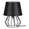 Spot-Light - Candeeiro de mesa MANGOO 1xE27/40W/230V preto - certificado por FSC