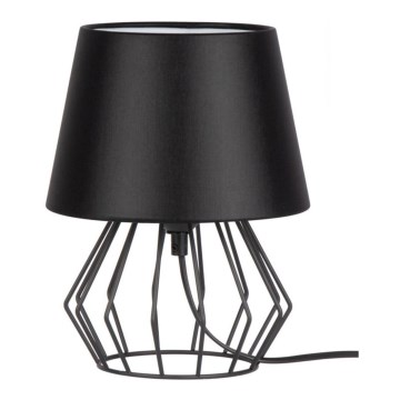 Spot-Light - Candeeiro de mesa MANGOO 1xE27/40W/230V preto - certificado por FSC