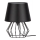 Spot-Light - Candeeiro de mesa MANGOO 1xE27/40W/230V preto - certificado por FSC