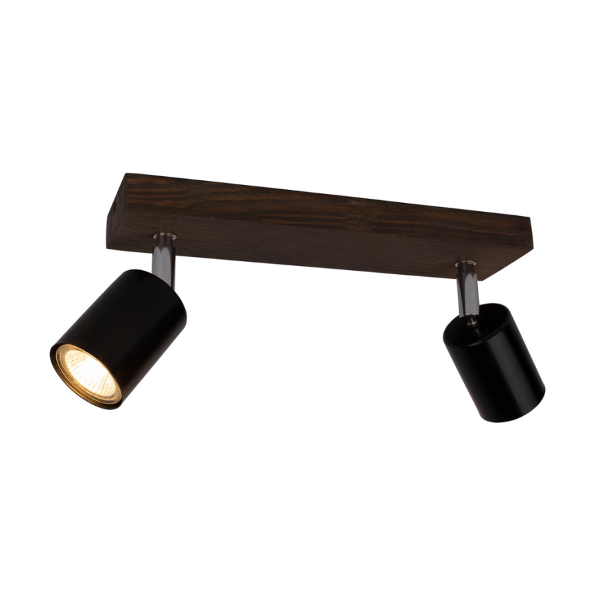 Foco de teto MANARA  2xGU10/5W/230V pinho - certificado por FSC