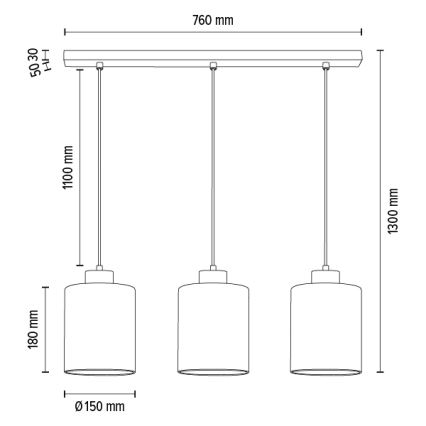 Vidro de substituição ZEFIR E27 branco