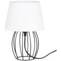 Spot-Light - Lâmpada de mesa MANGOO 1xE27/40W/230V branco/preto