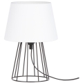 Spot-Light - Lâmpada de mesa MANGOO 1xE27/40W/230V branco/preto