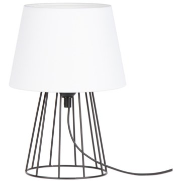 Spot-Light - Lâmpada de mesa MANGOO 1xE27/40W/230V branco/preto