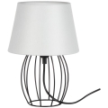 Spot-Light - Lâmpada de mesa MANGOO 1xE27/40W/230V cinza/preto