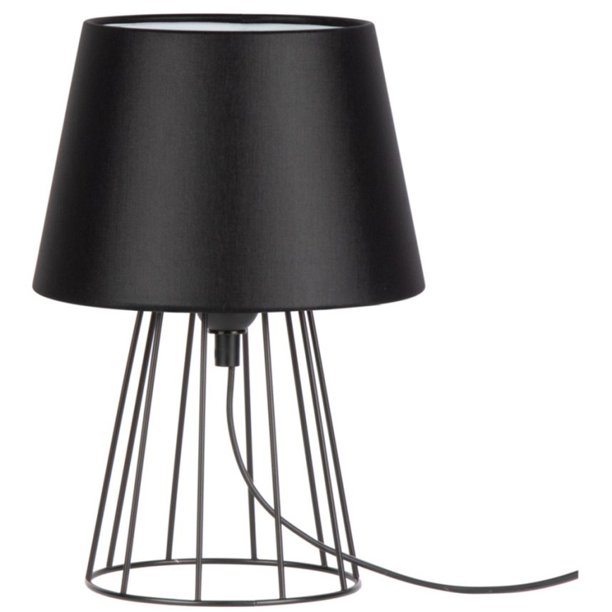 Spot-Light - Lâmpada de mesa MANGOO 1xE27/40W/230V preta