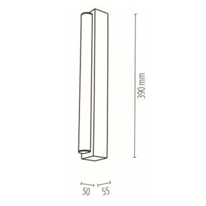 Iluminação de espelho de casa de banho LED AQUAVIVA LED/6W/230V 39 cm IP44 carvalho – FSC certificado