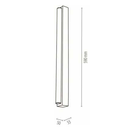Iluminação de espelho de casa de banho LED AQUAVIVA LED/9W/230V 59 cm IP44 carvalho – FSC certificado