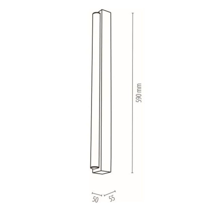 Iluminação de espelho de casa de banho LED AQUAVIVA LED/9W/230V 59 cm IP44 carvalho – FSC certificado