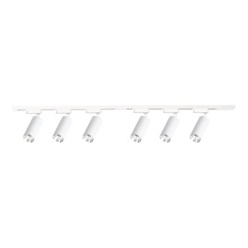 Spot para sistema de calha MICA 6xGU10/10W/230V branco/cromado mate