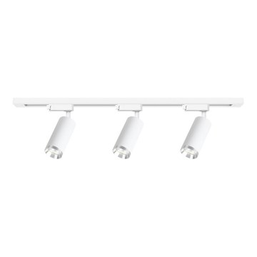 Spot para sistema de trilho MICA 3xGU10/10W/230V branco/cromo mate