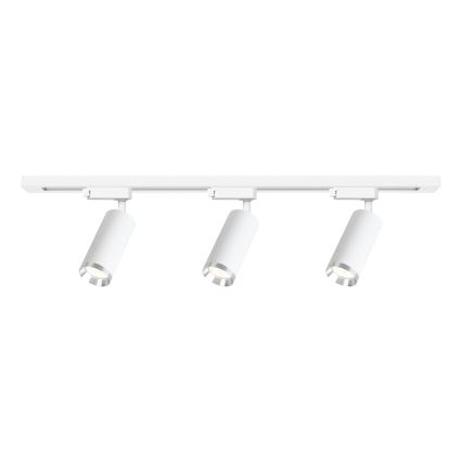 Spot para sistema de trilho MICA 3xGU10/10W/230V branco/cromo mate