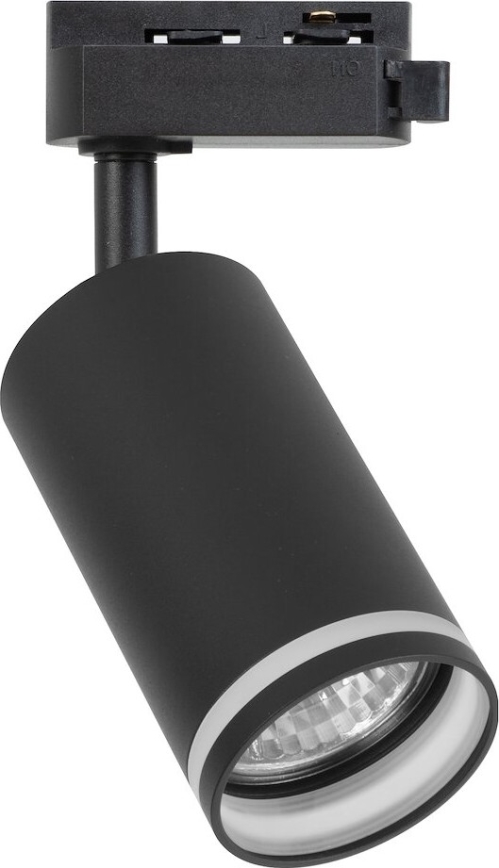 Spot para sistema de trilho monofásico PIPE 1xGU10/10W/230V preto