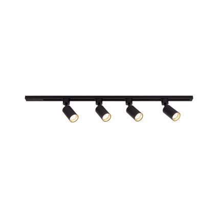 Spot para sistema de trilho TRACER 4xGU10/10W/230V 1 m preto