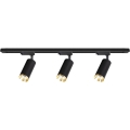 Spot para sistema de trilhos MICA 3xGU10/10W/230V preto/dourado