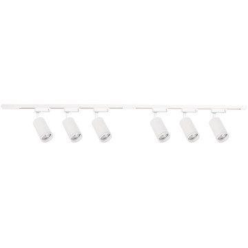 Spot para sistema de trilhos PIPE 6xGU10/10W/230V branco