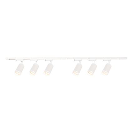 Spot para sistema de trilhos PIPE 6xGU10/10W/230V branco