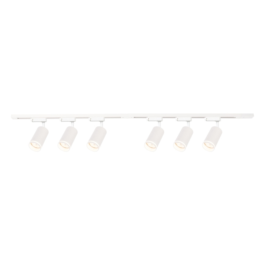 Spot para sistema de trilhos PIPE 6xGU10/10W/230V branco