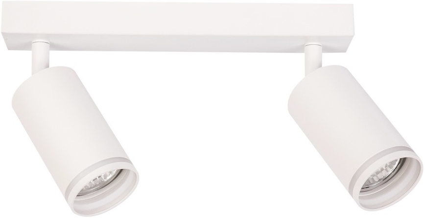 Spot PIPE 2xGU10/10W/230V branco