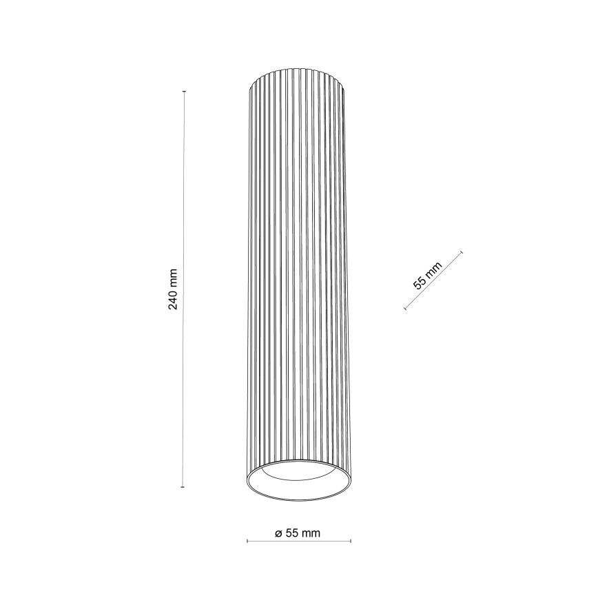 Spot TUNE L 1xGU10/10W/230V 24 cm branco