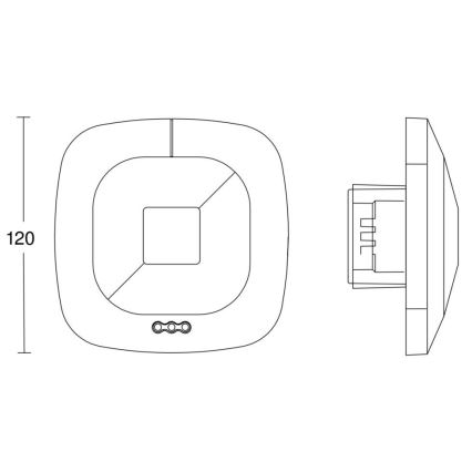 Steinel 002848 - Sensor de presença HF 360 COM2 branco