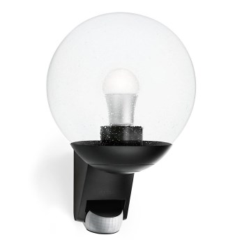 STEINEL 005535 - Iluminação de parede exterior com sensor L585S 1xE27/60W preto IP44