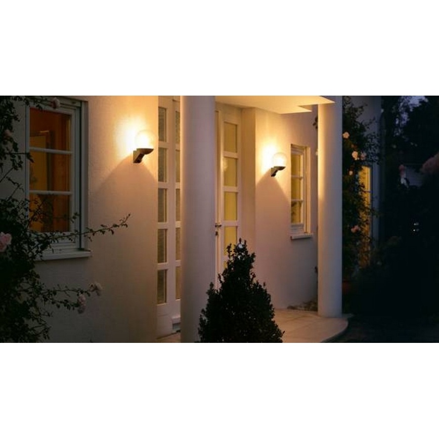 STEINEL 005535 - Iluminação de parede exterior com sensor L585S 1xE27/60W preto IP44