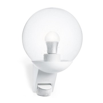 STEINEL 005917 - Iluminação de parede exterior com sensor L585S 1xE27/60W branco IP44