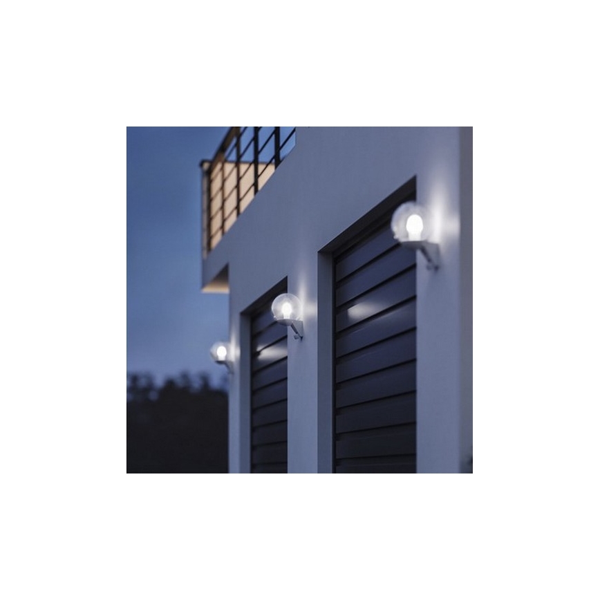 STEINEL 005917 - Iluminação de parede exterior com sensor L585S 1xE27/60W branco IP44