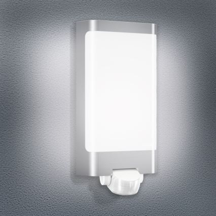STEINEL 010461 - Iluminação exterior LED com sensor L240LED LED/7,5W inoxidável IP44