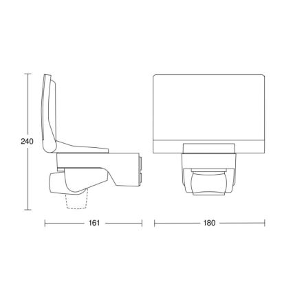 STEINEL 030056 - Holofote LED com sensor de movimento XLED Home 2 XL LED/20W/230V IP44