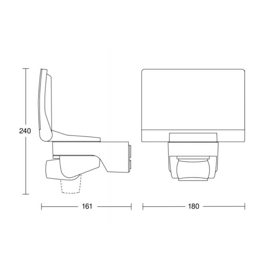 STEINEL 030056 - Holofote LED com sensor de movimento XLED Home 2 XL LED/20W/230V IP44