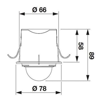 STEINEL 032852 - Sensor de movimento embutido de exterior IS360-1DE preto IP54