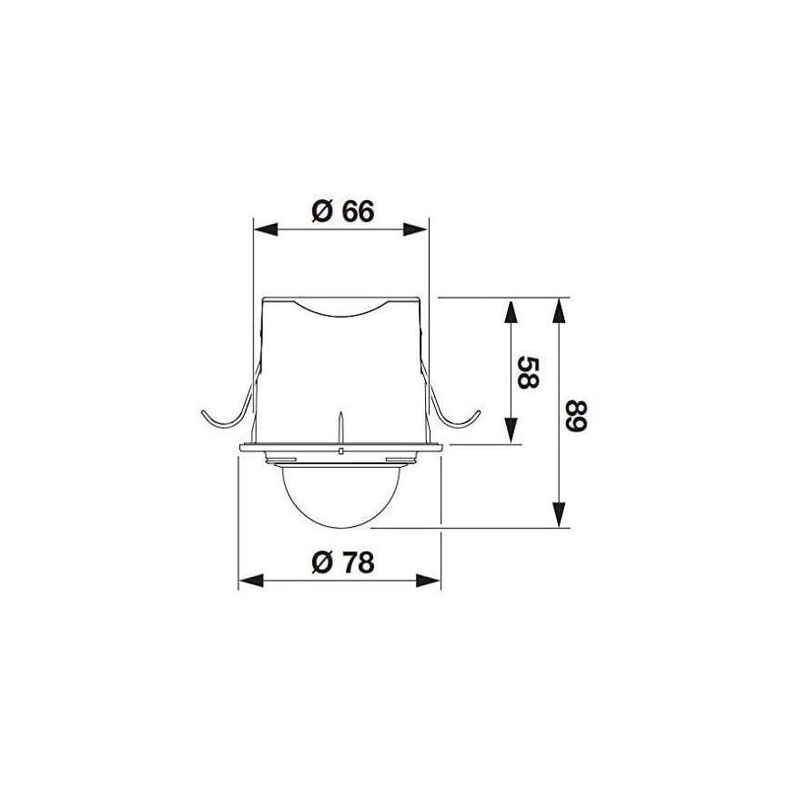 STEINEL 032852 - Sensor de movimento embutido de exterior IS360-1DE preto IP54