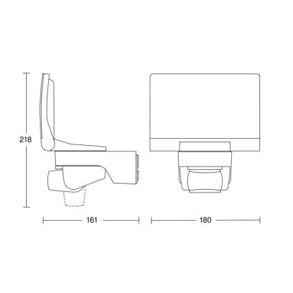 STEINEL 033088 - Holofote LED com sensor de movimento XLED home 2 LED/14,8W/230V IP44