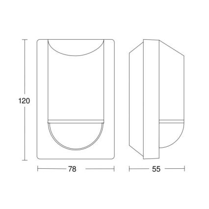 Steinel 034702 - Sensor de movimento de exterior ECO IP54 preto