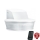 STEINEL 034955 - Sensor de movimento exterior SenslQ S branco IP54 + controlo remoto