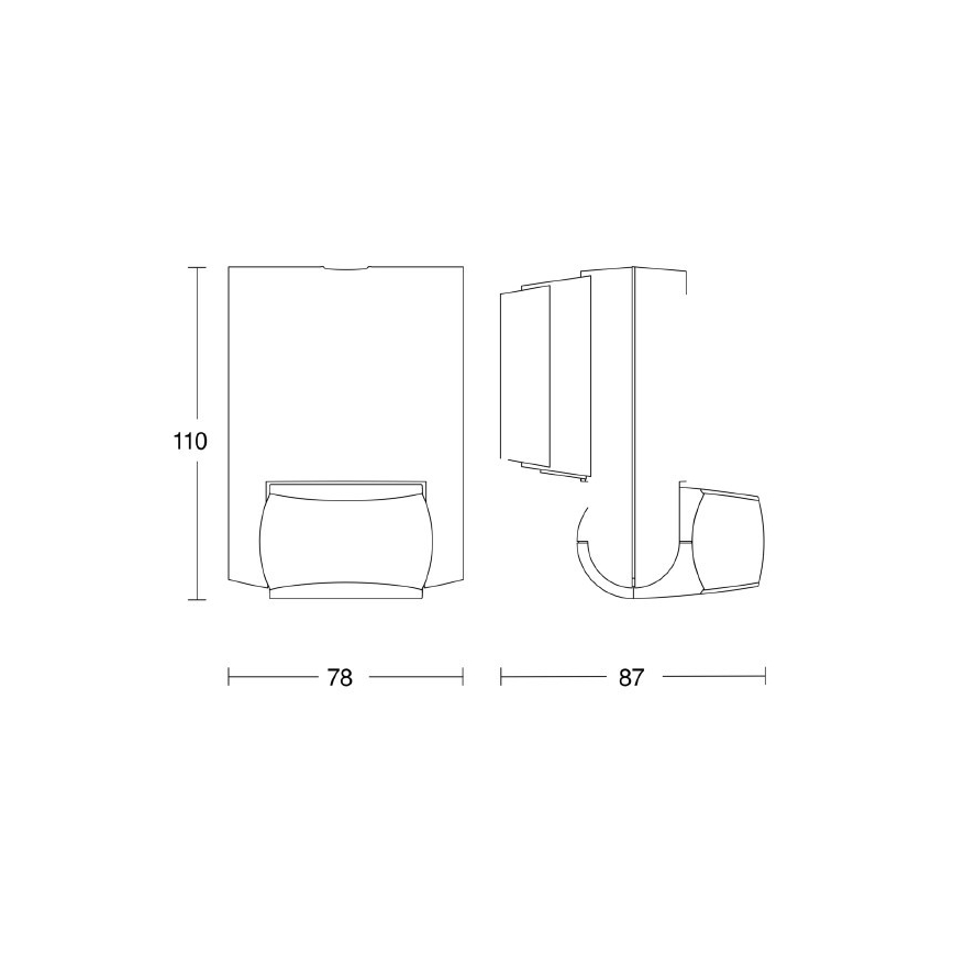 Steinel 035761 –⁠ Sensor de movimentos exterior de infravermelhos IS 130-2 antracite IP54