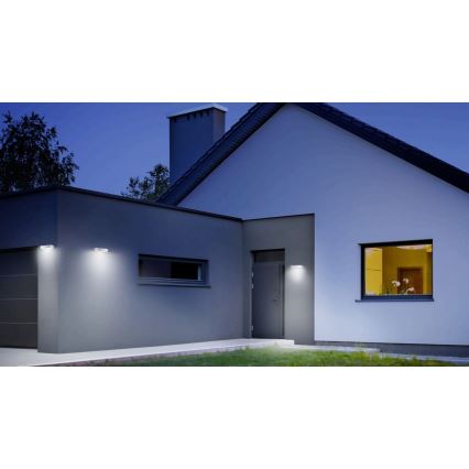 Steinel 052652- Iluminação solar LED com sensor XSolar SOL-O LED/1,5W 2x2000mAh IP44 prateada