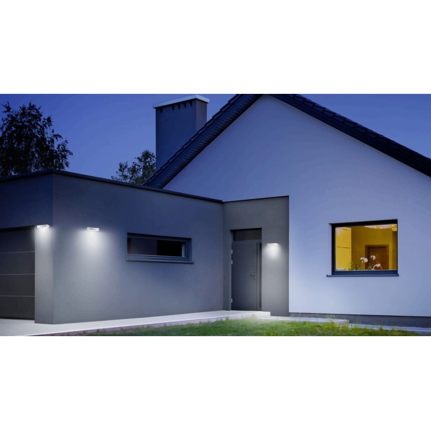 Steinel 052652- Iluminação solar LED com sensor XSolar SOL-O LED/1,5W 2x2000mAh IP44 prateada
