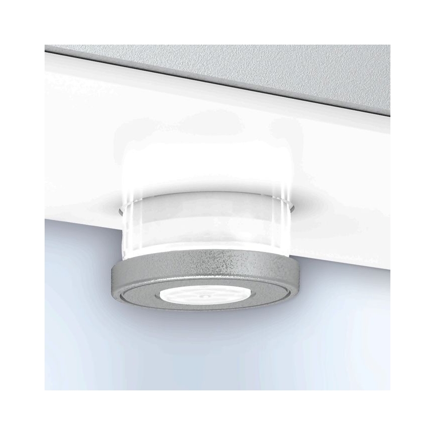Steinel 052652- Iluminação solar LED com sensor XSolar SOL-O LED/1,5W 2x2000mAh IP44 prateada